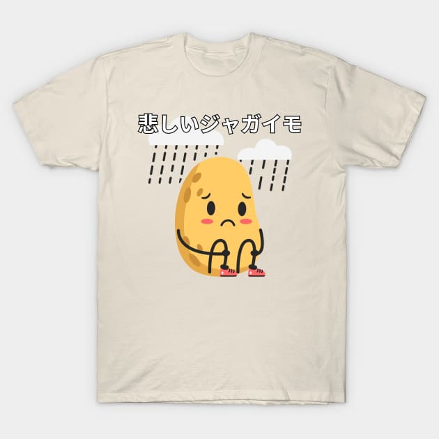 Sad Potato [JAP] T-Shirt by Zero Pixel